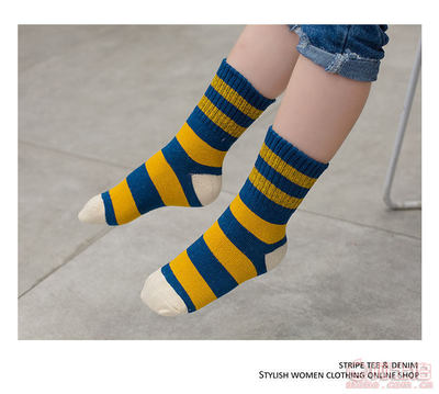 【兒童襪子純棉秋冬男童中筒女童棉襪寶寶襪中大童條紋襪子廠家批發(fā)T39】義烏市歐燁電子商務(wù)商行 - 產(chǎn)品庫